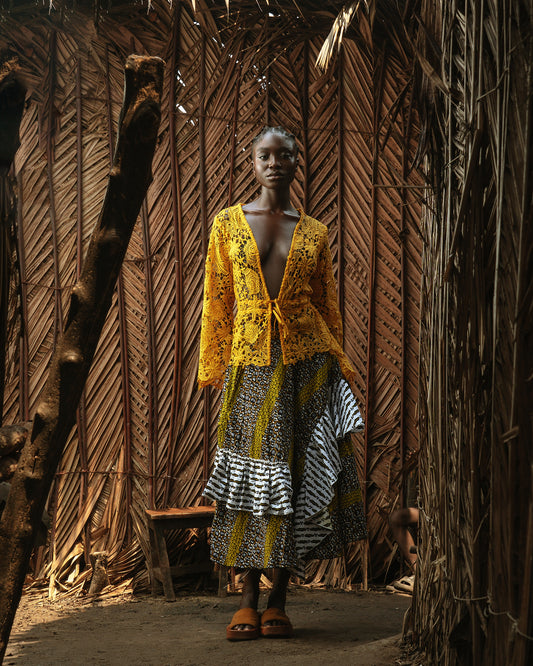 NUA LACE AND ANKARA SET